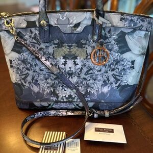 Henri Bendel West 57th Floral Kaleidoscope Saffiano Bag w/ Original Tags in EUC